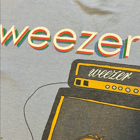 Weezer Enlightenment Tour 2002 Cute Baby Guitarist Graphic Concert Tee. … - Picture 3 of 16